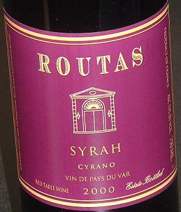 Routas Syrah 2000